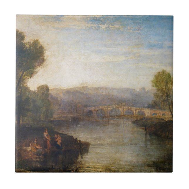 William Turner - View of Richmond Backe and Bridge Kakelplatta (Framsidan)