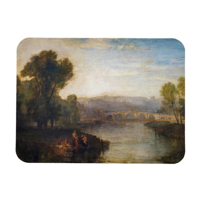 William Turner - View of Richmond Backe and Bridge Magnet (Horisontell)