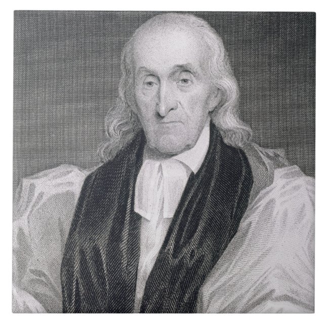 William vit (1748-1836) åldrades 85, inristat av kakelplatta (Framsidan)