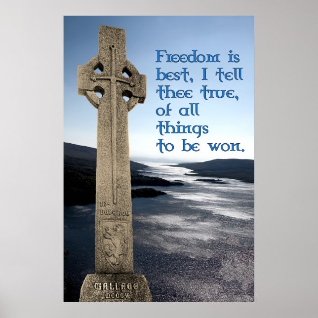 William Wallace Monument Poster Skriv ut (Framsidan)