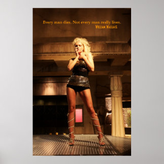 William Wallace Quote - Varje man dör... Poster