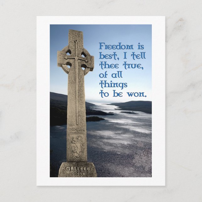 William Wallace Scottish Freedom Postcard Vykort (Framsida)