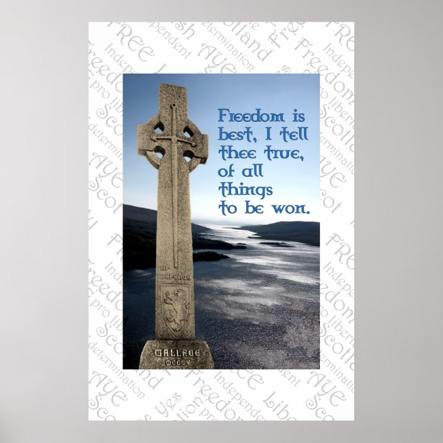 William Wallace Scottish Freedom Poster (Framsidan)