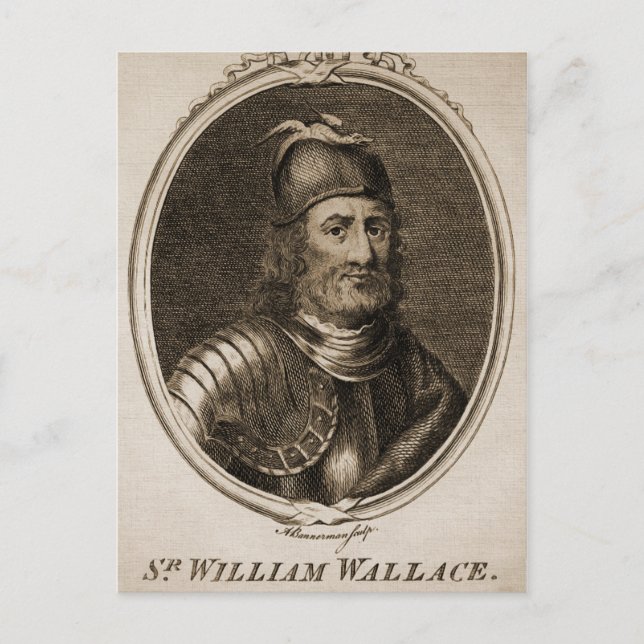 William Wallace Vintage Vykort (Framsida)