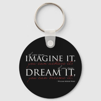 William Ward Imagine Quote Nyckelring
