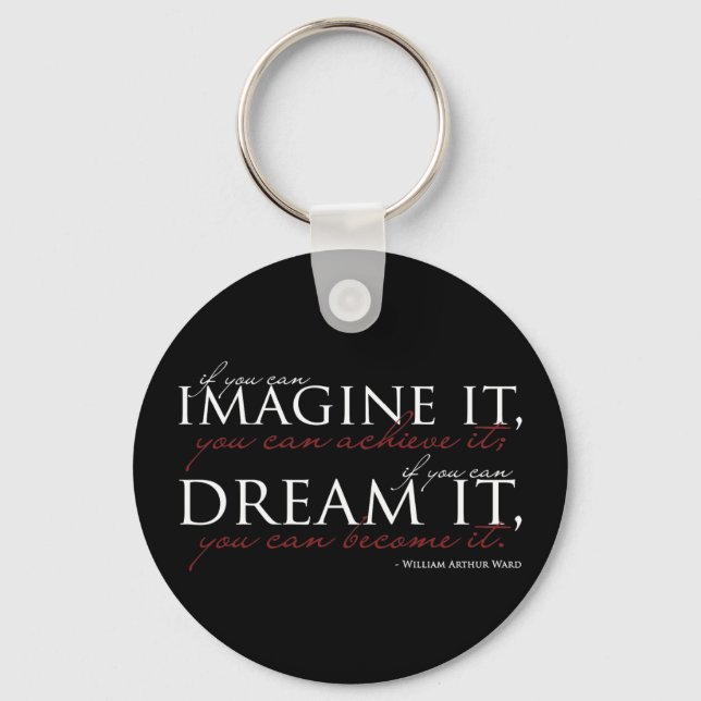 William Ward Imagine Quote Nyckelring (Framsida)