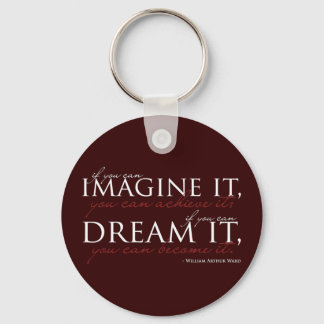 William Ward Imagine Quote Nyckelring