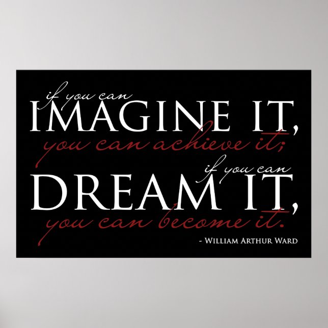 William Ward Imagine Quote Poster (Framsidan)