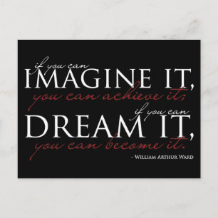 William Ward Imagine Quote Vykort