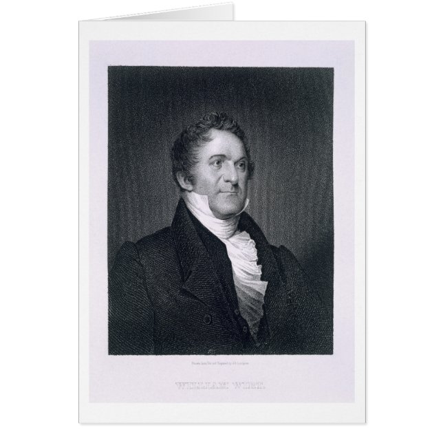 William Wirt (engrave) Hälsningskort (Framsidan)
