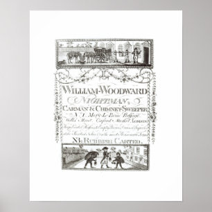 William Woodward, Nightman, Carman och lampglas Poster