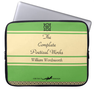 William Wordsworth Poems Retro Bok Cover Laptop Fodral