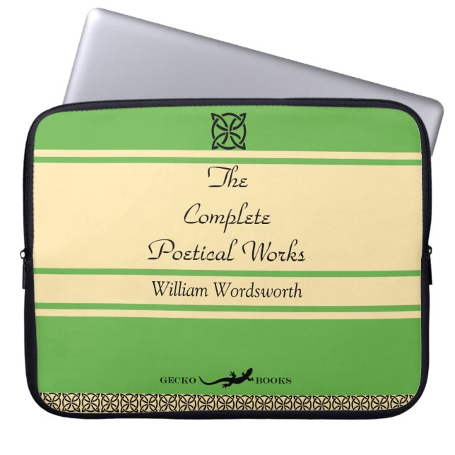 William Wordsworth Poems Retro Bok Cover Laptop Fodral (Framsidan)