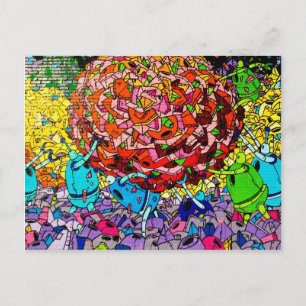 Williamburg Graffiti Art Postcard Vykort