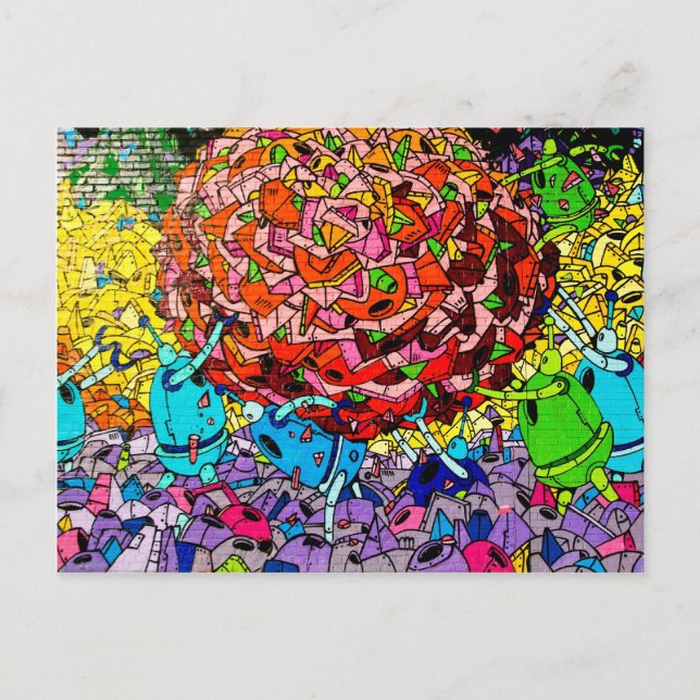 Williamburg Graffiti Art Postcard Vykort (Framsida)