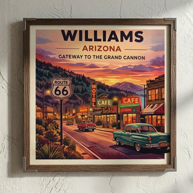 Williams Arizona Route 66 Vintage Poster (Skapare uppladdad)
