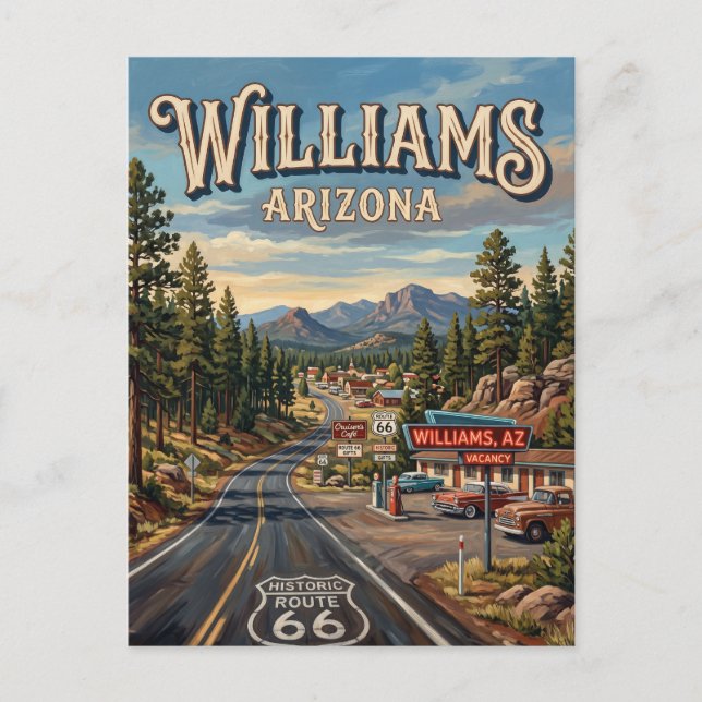 Williams Arizona Vykort (Framsida)