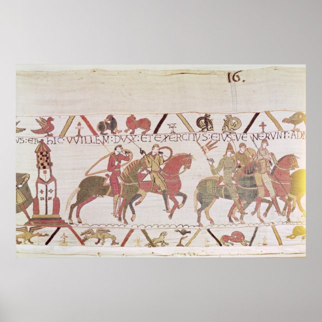 William's Army åker till Mont Saint-Michel Poster (Framsidan)