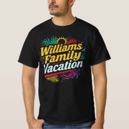 Williams Familjens Semester Personlig Matchning T Shirt