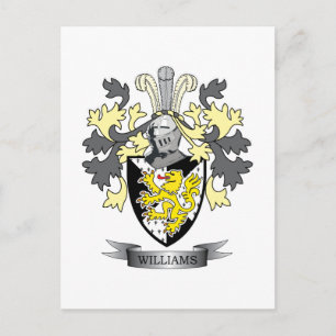 Williams familjevapen vykort