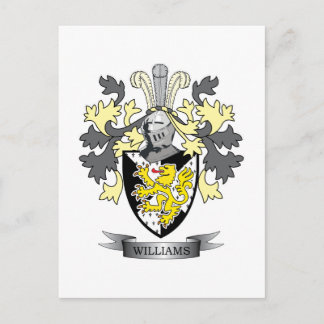 Williams familjevapen vykort