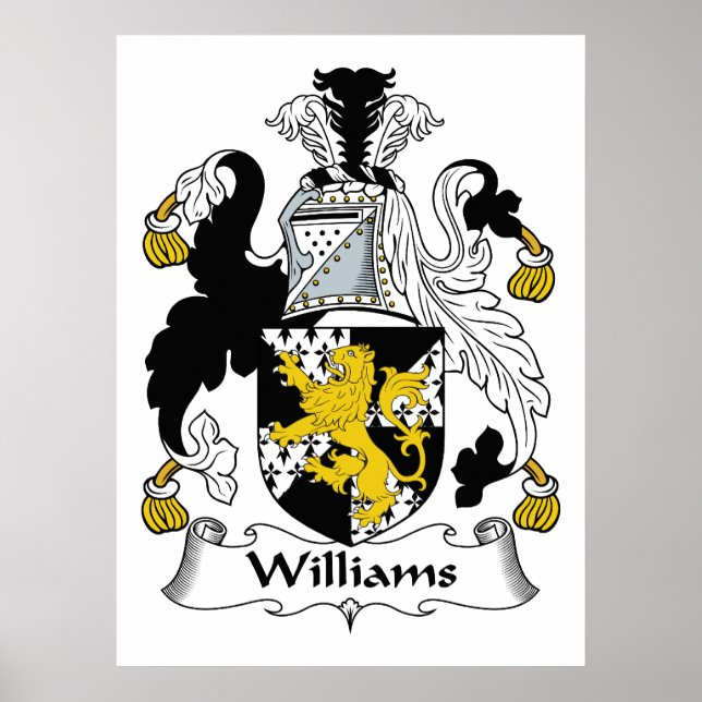 Williams Family Crest Poster (Framsidan)