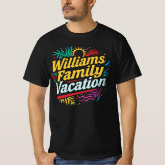 Williams Family Vacation Personalized Matching T Shirt