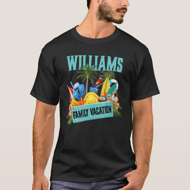 Williams Family Vacation Product T Shirt (Framsida)