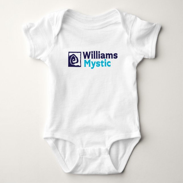 Williams-Mystic logotyp baby bodydress T Shirt (Framsida)