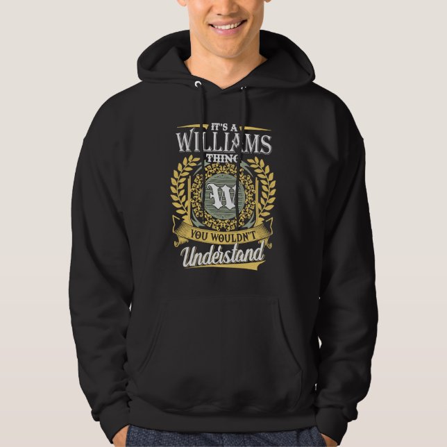 Williams Namn T-Shirt Hoodie (Framsida)