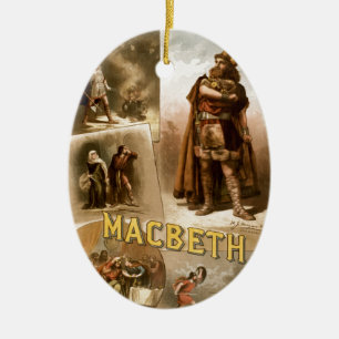 Williams Shakespeare Macbeth Julgransprydnad Keramik
