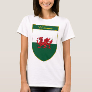 Williams skyddar den walesiska flagga t-shirt