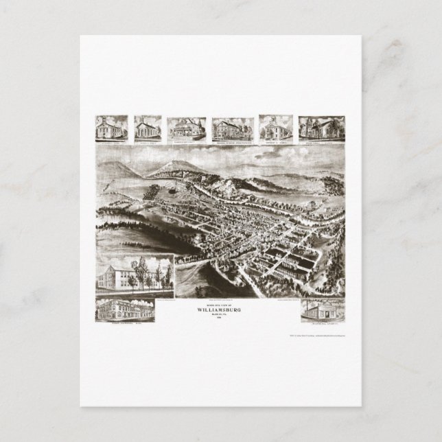 Williamsburg Blair County Vykort (Framsida)