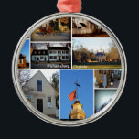 Williamsburg Collage Julgransprydnad Metall<br><div class="desc">Några av siktarna runt om Williamsburg,  Virginia,  ett ställe fuktade i amerikansk historia.</div>