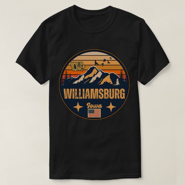 Williamsburg, Iowa T Shirt (Design framsida)
