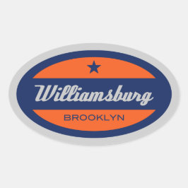 Williamsburg Ovalt Klistermärke