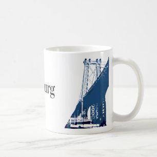 Williamsburg överbryggar Brooklyn New York Kaffemugg