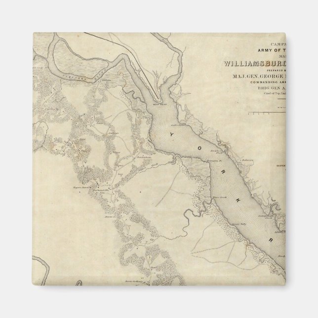 Williamsburg till Vita huset Magnet (Framsidan)