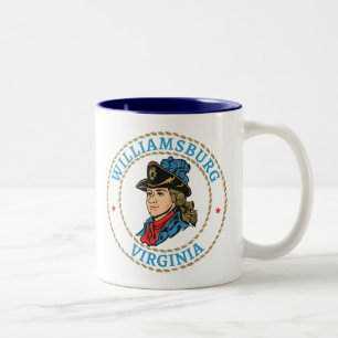 Williamsburg Virginia Colonial Två-Tonad Mugg