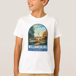 Williamsburg Virginia Travel Art Vintage T Shirt