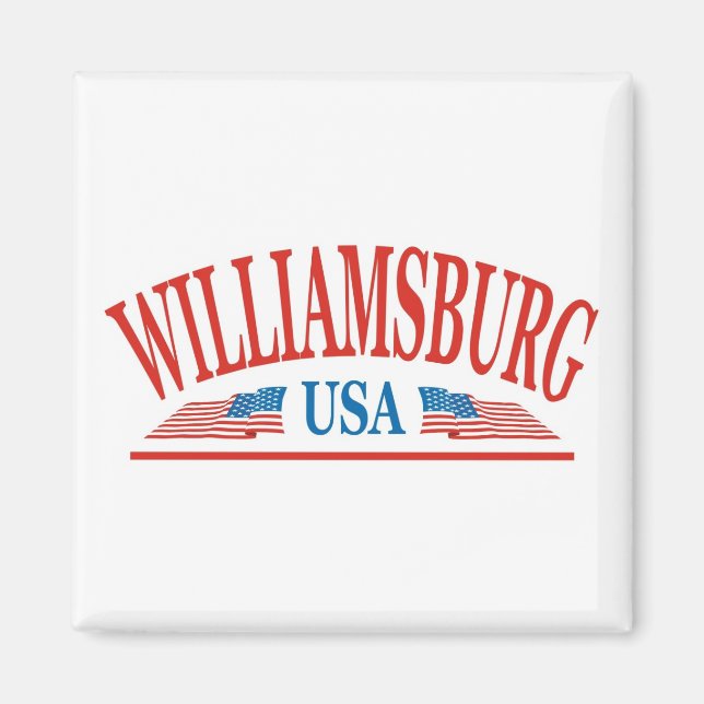 Williamsburg Virginia USA Magnet (Framsidan)