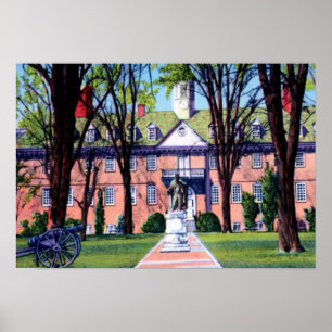 Williamsburg Virginia William och Mary högskola Poster