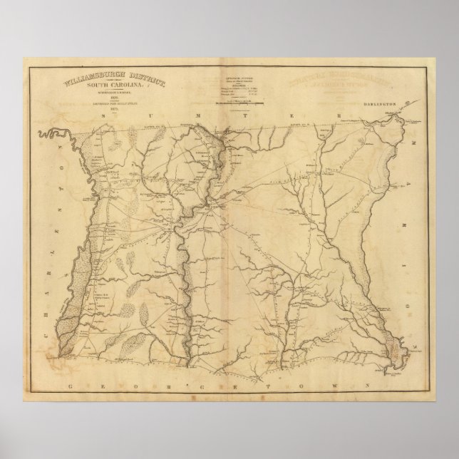 Williamsburgh District, South Carolina Poster (Framsidan)