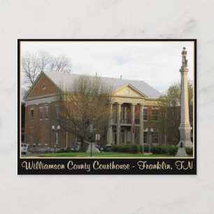 Williamson County Courthouse - Franklin, TN Vykort