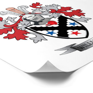 Williamson Family Crest Jackar om Arm Poster