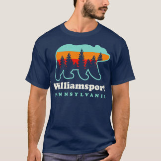 Williamsport Pennsylvania Hiking Camping Bear T Shirt