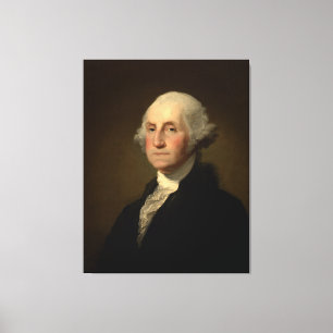 Williamstown Porträtt av George Washington Canvastryck
