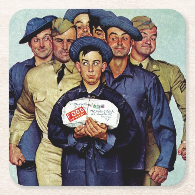 Willie Gillis' Paket från Home Underlägg Papper Kvadrat (Framsidan)