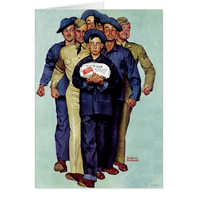 Willie Gillis paket hemifrån Hälsningskort (Framsidan)