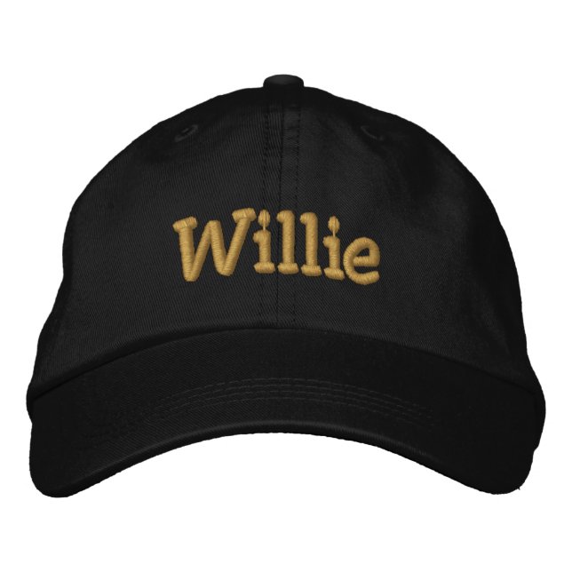 Willie Personlig Baseball Cap / Hat Broderad Keps (Framsida)